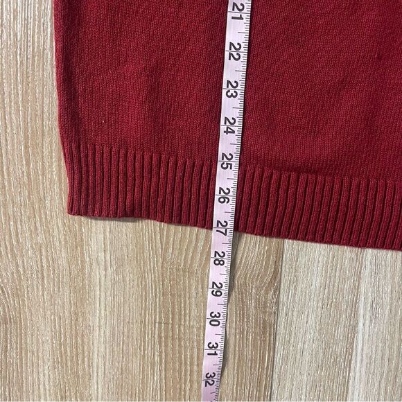 Croft & Barrow Red White Holiday Knit Sweater Size Extra Extra Large - Picture 10 of 10